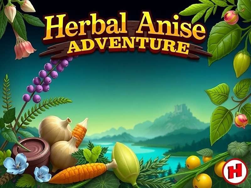 Official Banner of Herbal Anise Adventure Herbal Anise Adventure Game Banner showing various Indian herbs and gameplay elements